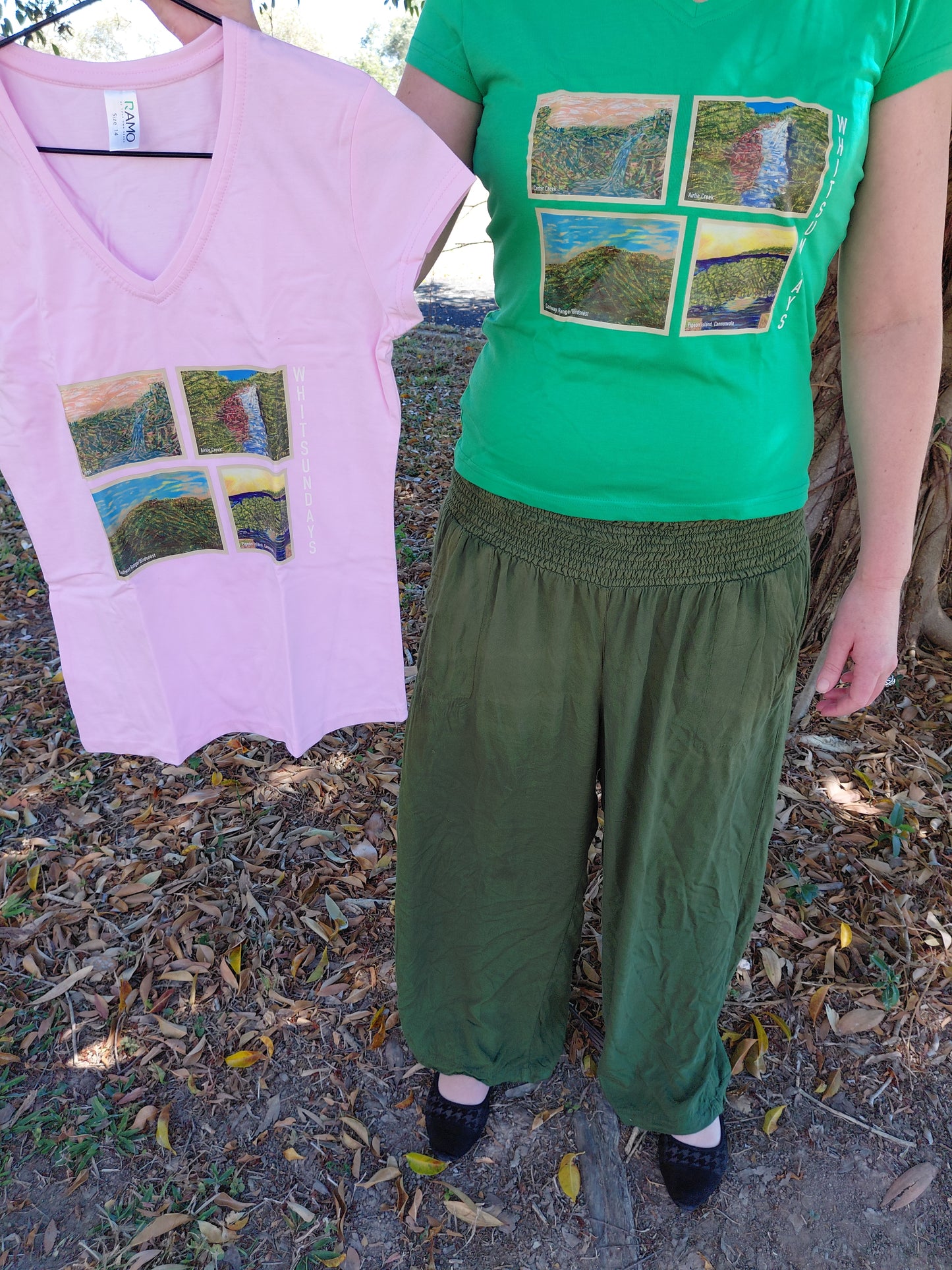 Ladies Desert Scene Exmouth WA. Night Cotton T Shirt