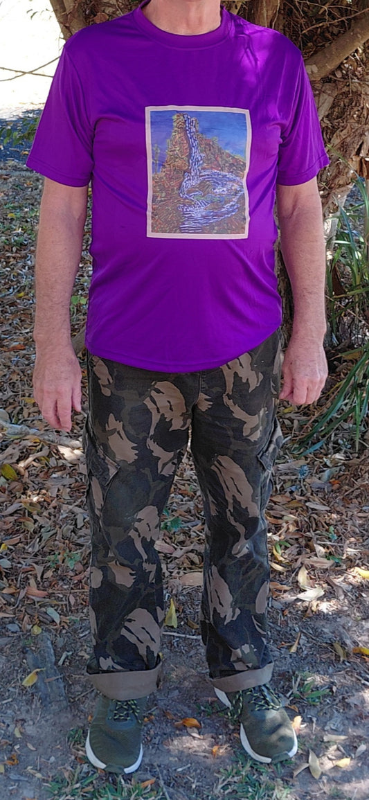 Mens Microfibre Katoomba Falls Tshirt