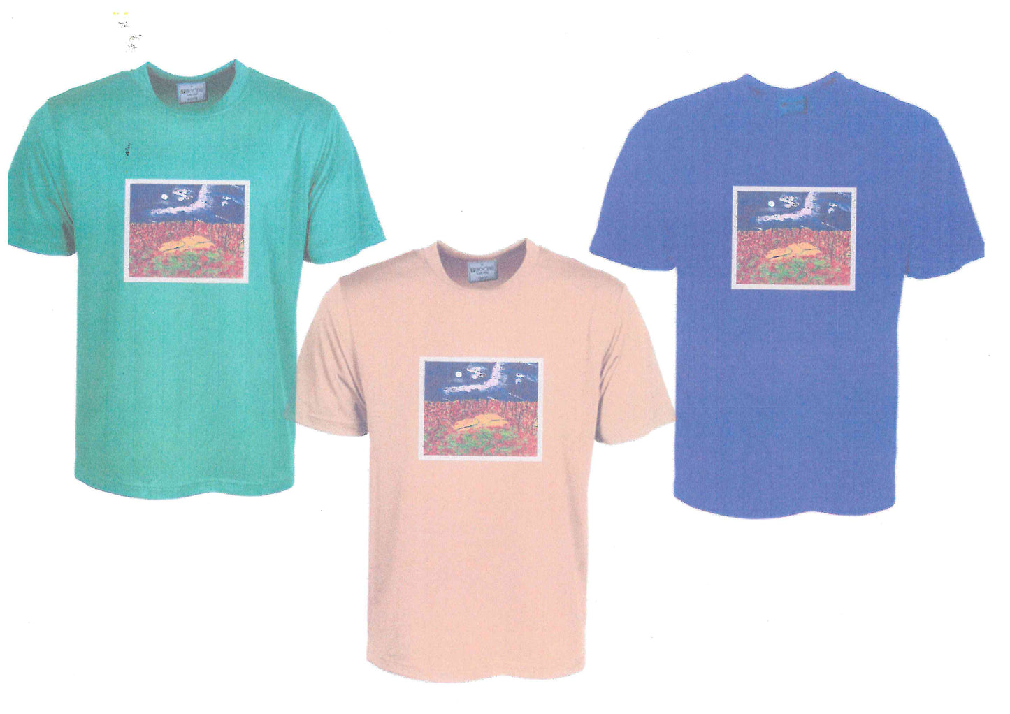 Ladies Desert Scene Exmouth WA. Night Cotton T Shirt